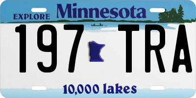 MN license plate 197TRA