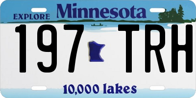 MN license plate 197TRH