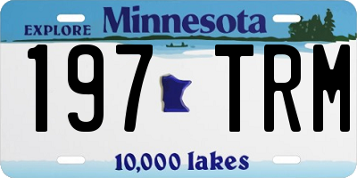 MN license plate 197TRM