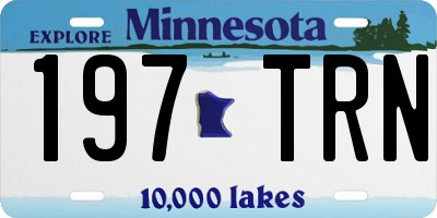 MN license plate 197TRN