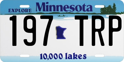 MN license plate 197TRP
