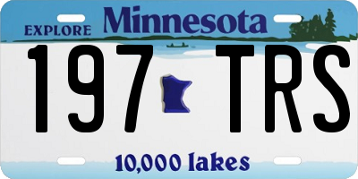 MN license plate 197TRS