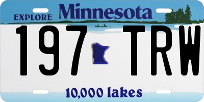 MN license plate 197TRW