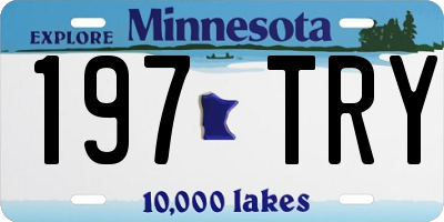 MN license plate 197TRY