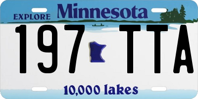 MN license plate 197TTA