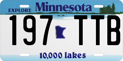 MN license plate 197TTB