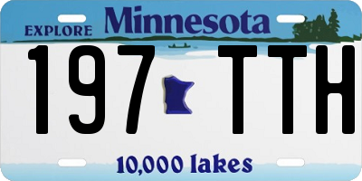MN license plate 197TTH