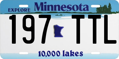 MN license plate 197TTL