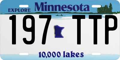 MN license plate 197TTP