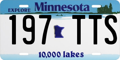 MN license plate 197TTS