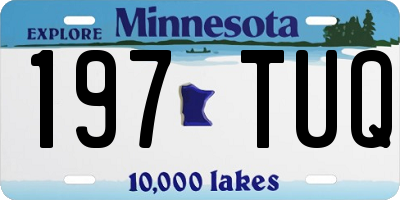 MN license plate 197TUQ