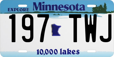 MN license plate 197TWJ