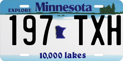 MN license plate 197TXH