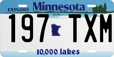MN license plate 197TXM