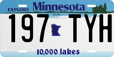 MN license plate 197TYH