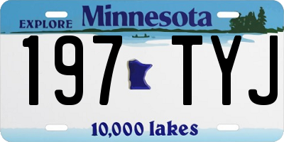 MN license plate 197TYJ