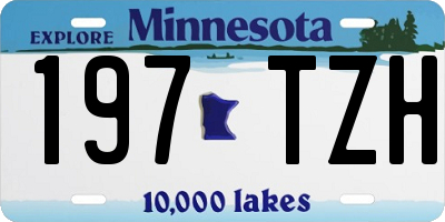 MN license plate 197TZH