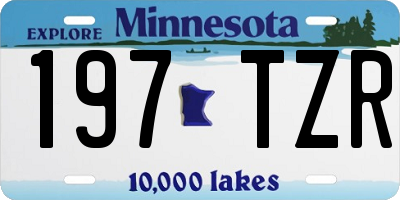 MN license plate 197TZR