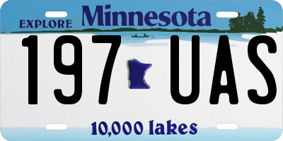 MN license plate 197UAS