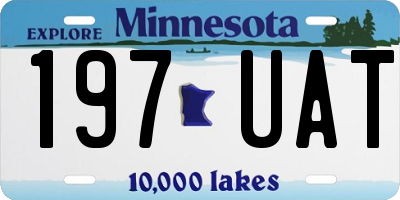 MN license plate 197UAT