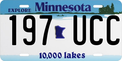 MN license plate 197UCC