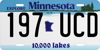 MN license plate 197UCD