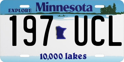 MN license plate 197UCL