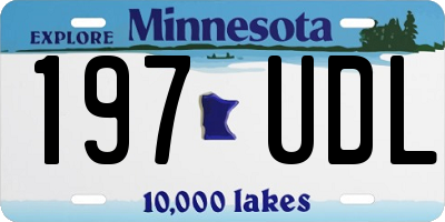 MN license plate 197UDL