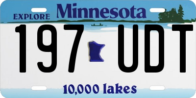 MN license plate 197UDT