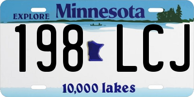 MN license plate 198LCJ