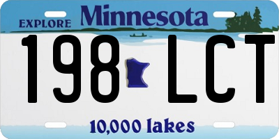 MN license plate 198LCT