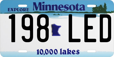 MN license plate 198LED