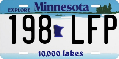 MN license plate 198LFP