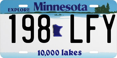 MN license plate 198LFY