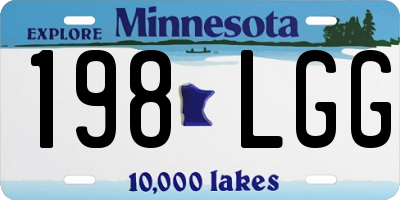 MN license plate 198LGG