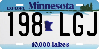MN license plate 198LGJ