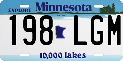 MN license plate 198LGM