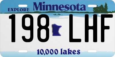 MN license plate 198LHF