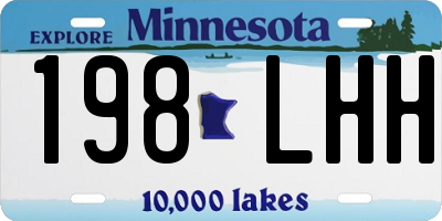 MN license plate 198LHH