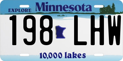 MN license plate 198LHW