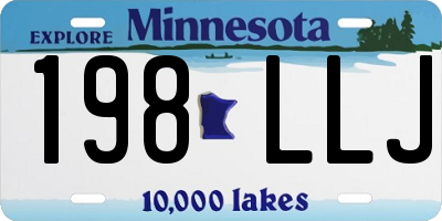 MN license plate 198LLJ