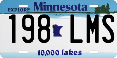 MN license plate 198LMS