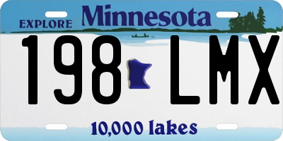 MN license plate 198LMX