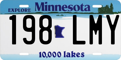 MN license plate 198LMY