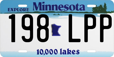 MN license plate 198LPP