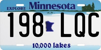 MN license plate 198LQC
