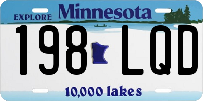 MN license plate 198LQD