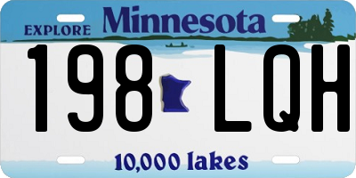 MN license plate 198LQH