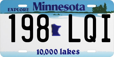 MN license plate 198LQI