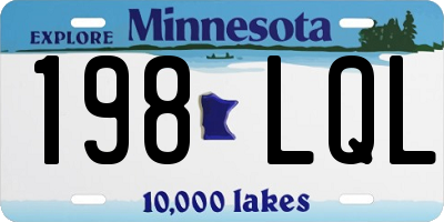 MN license plate 198LQL